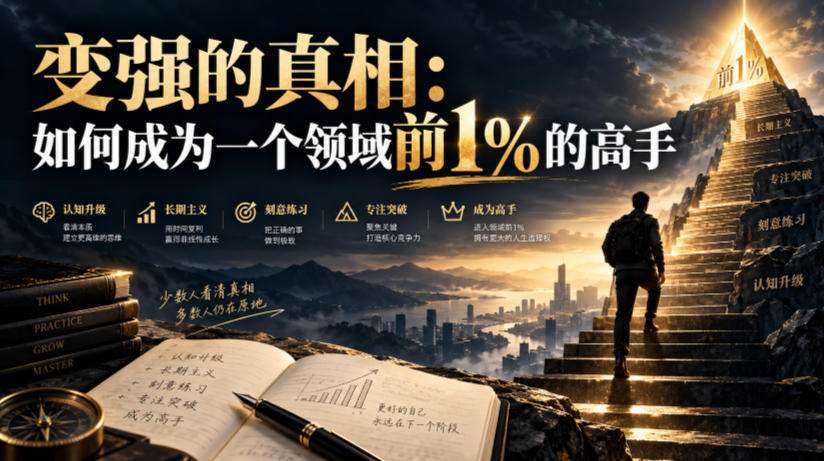 付费文章：变强的真相：如何成为一个领域前1%的高手-创薯资源