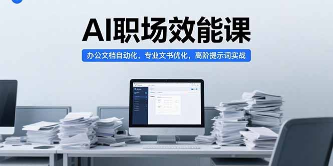 AI职场效能课，办公文档自动化，专业文书优化，高阶提示词实战-创薯资源