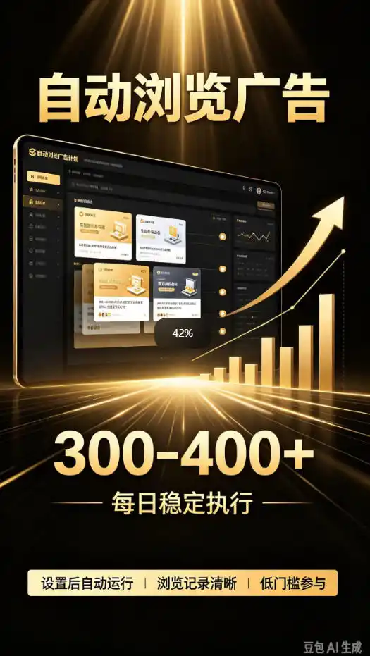 自动浏览广告计划，0门槛副业，日入300-400，躺賺稳定风口项目，无需人工操作，解放双手【揭秘】-创薯资源
