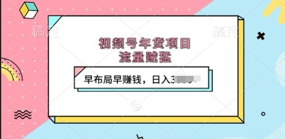 视频号年货项目，流量贼猛，早布局早挣钱，日入上k【揭秘】-创薯资源