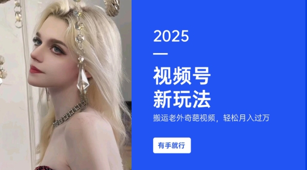 搬运老外奇葩视频，撸视频号分成计划收益，每天只需一小时，新手小白轻松月入过W-创薯资源