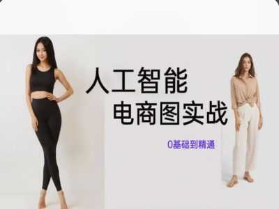 人工智能SD电商图实战，ai绘图0基础到精通-创薯资源