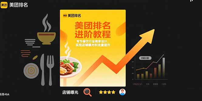 美团排名进阶教程：专为餐饮行业商家设计，实现店铺曝光和流量提升-创薯资源