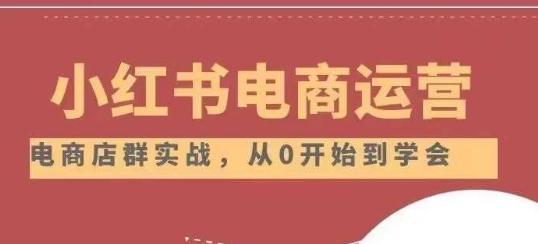 小红书店铺运营从小白到大神2.0，从入门到精通-创薯资源