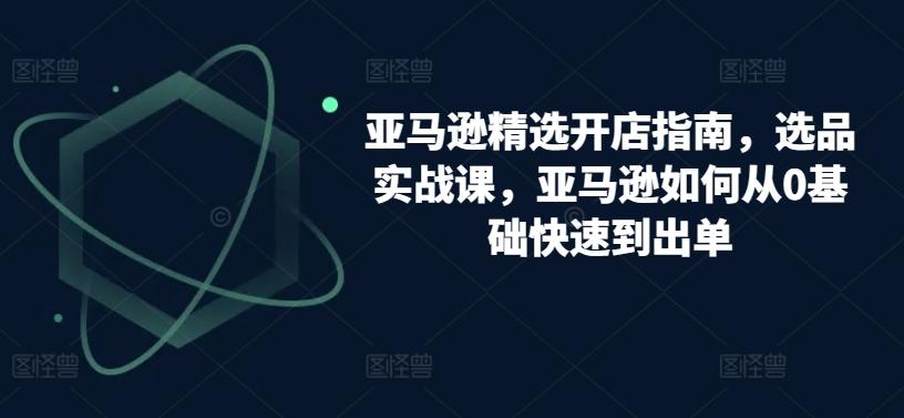 亚马逊精选开店指南，选品实战课，亚马逊如何从0基础快速到出单-创薯资源