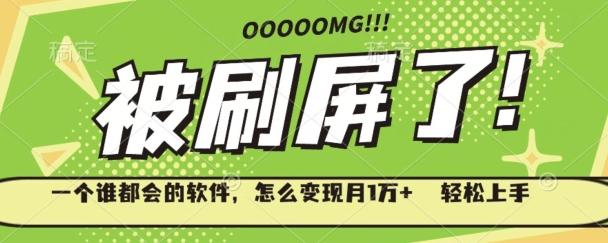 一个谁都会的软件，怎么变现月1万+轻松上手-创薯资源