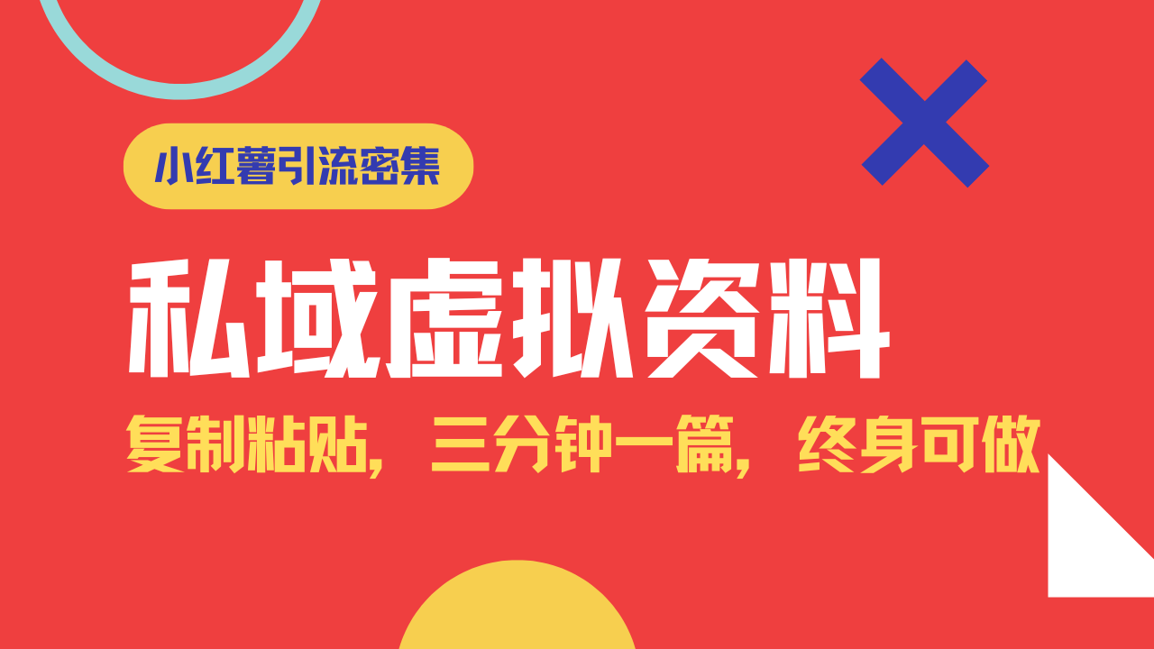 小红书引流私域旅游虚拟资料玩法，复制粘贴，三分钟一篇图文，日入1000…-创薯资源