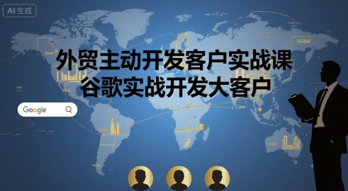外贸主动开发客户实战课，谷歌实战开发大客户-创薯资源