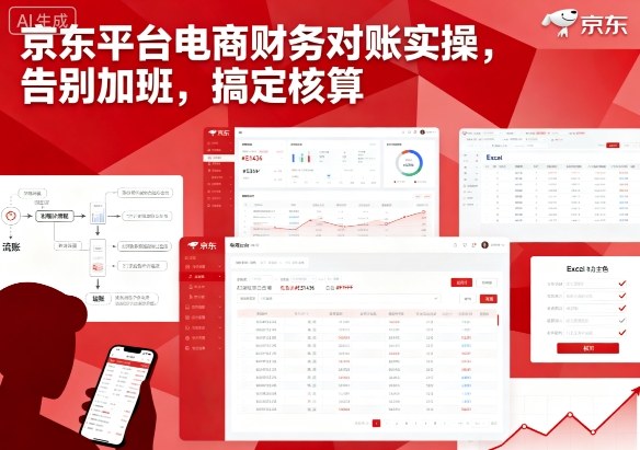 京东平台电商财务对账实操，告别加班，搞定核算-创薯资源