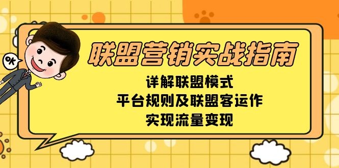 联盟营销实战指南，详解联盟模式、平台规则及联盟客运作，实现流量变现-创薯资源