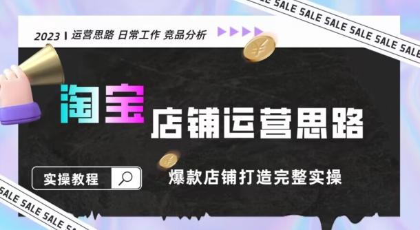 2023淘宝店铺运营全攻略：竞品分析，打造爆款店铺完整实操（附运营思维素材）-创薯资源