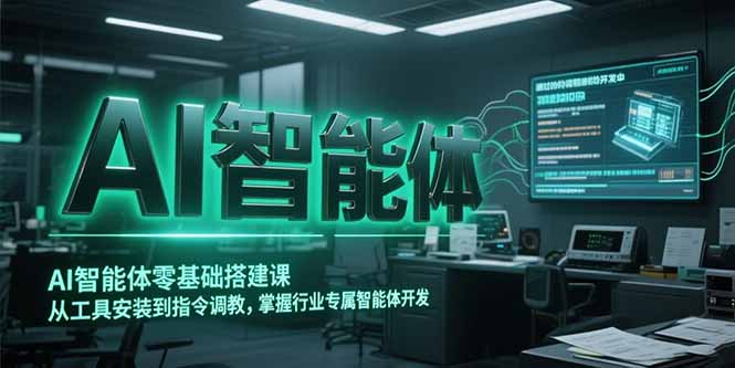 AI智能体零基础搭建课，从工具安装到指令调教，掌握行业专属智能体开发…-创薯资源