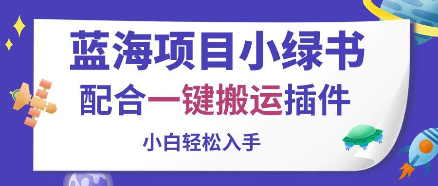 蓝海项目小绿书，配合一键搬运插件，小白轻松入手-创薯资源