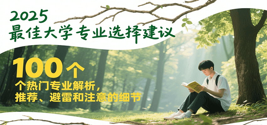 2025最佳大学专业选择建议，100个热门专业解析，推荐、避雷和注意的细节-创薯资源