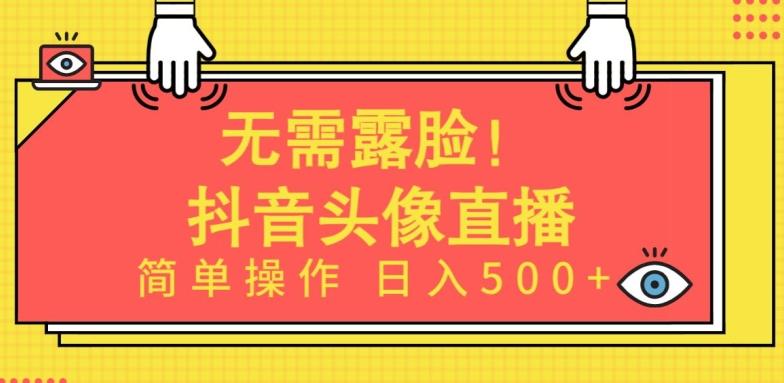 无需露脸，Ai头像直播项目，简单操作日入500+【揭秘】-创薯资源