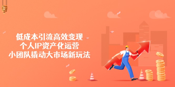 低成本引流高效变现，个人IP资产化运营，小团队撬动大市场新玩法-创薯资源