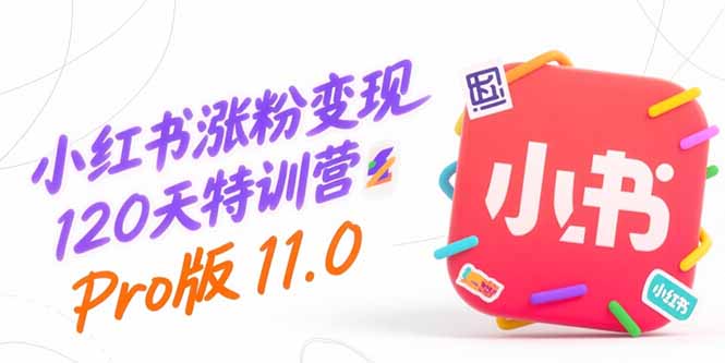 小红书涨粉变现120天特训营Pro版11.0：从0到1掌握平台运营,内容制作和变现-创薯资源