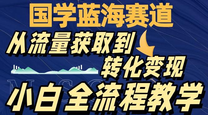 国学蓝海赛道，从流量获取，到转化变现，全流程教学-创薯资源