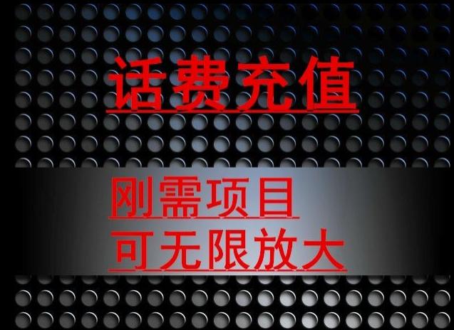 最新蓝海项目，刚需赛道，95折充话费月入5位数-创薯资源