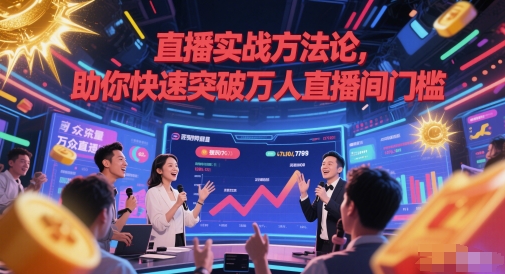 直播实战方法论，助你快速突破万人直播间门槛-创薯资源