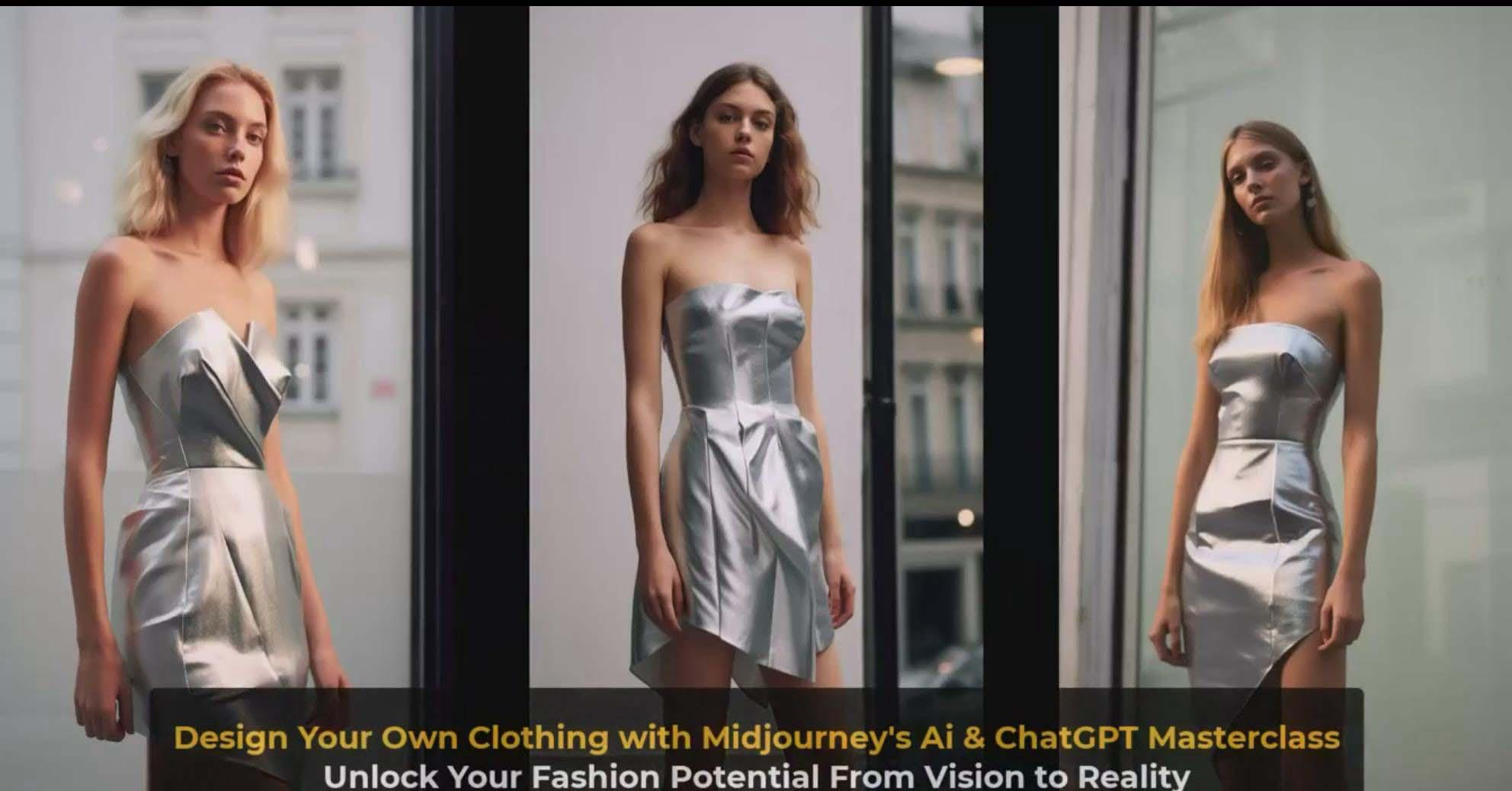 图片[8]-利用 Midjourneys Ai 人工智能设计自己的服装AI大师班-10节课-中英字幕-创薯资源