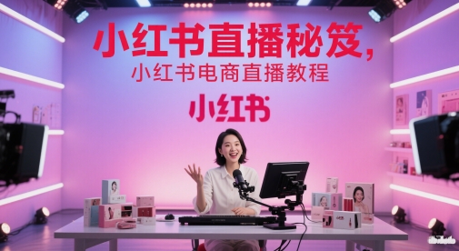 小红书直播秘笈，小红书电商直播教程-创薯资源