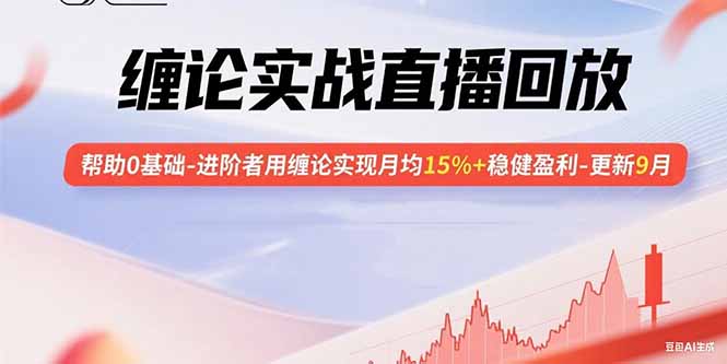 缠论实战直播回放：帮助0基础-进阶者用缠论实现月均15%+稳健盈利-更新9月-创薯资源