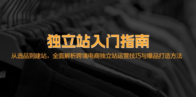独立站入门指南：从选品到建站，全面解析跨境电商独立站运营技巧与爆品…-创薯资源