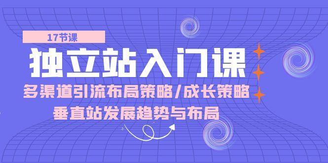 独立站 入门课：多渠道 引流布局策略/成长策略/垂直站发展趋势与布局-创薯资源