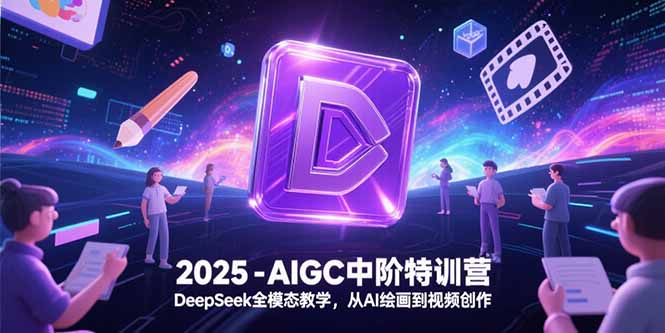 2025-AIGC中阶特训营，DeepSeek全模态教学，从AI绘画到视频创作-创薯资源