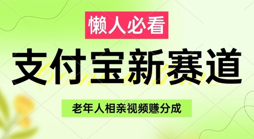 支付宝新赛道，利用老年人相亲视频，挣分成收益，轻松月入过W，操作简单-创薯资源