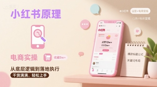 小红书原理以及详细实操流程，小红书电商教程-创薯资源