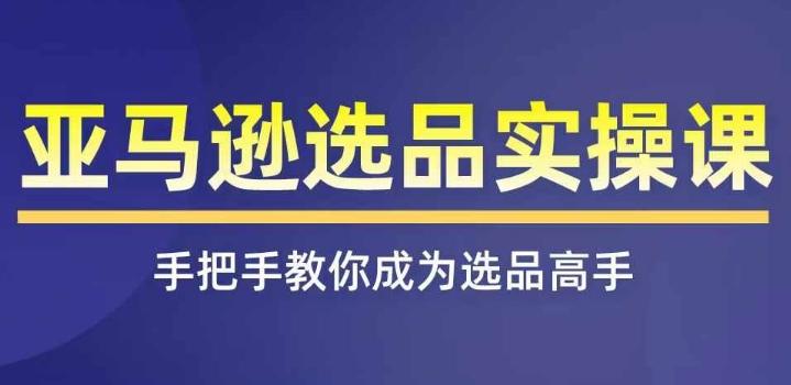 亚马逊选品实操课程，快速掌握亚马逊选品的技巧，覆盖亚马逊选品所有渠道-创薯资源