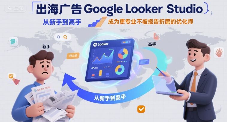 出海广告Google Looker Studio从新手到高手，成为更专业不被报告折磨的优化师-创薯资源