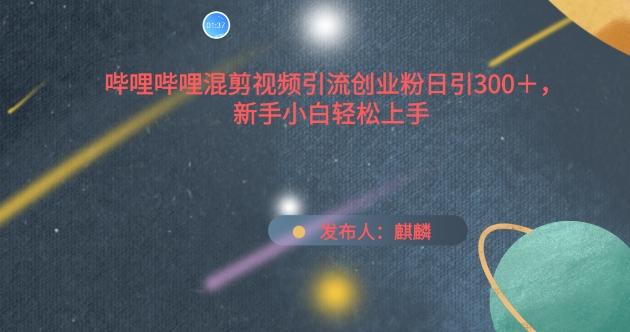哔哩哔哩混剪视频引流创业粉日引300+，新手小白轻松上手【揭秘】-创薯资源