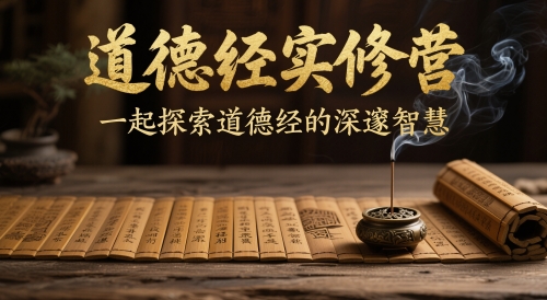 道德经实修营，一起探索道德经的深邃智慧-创薯资源