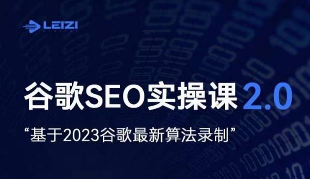雷子·谷歌SEO 2.0实战课，独立站询盘自由必备，基于2023谷歌最新算法录制-创薯资源