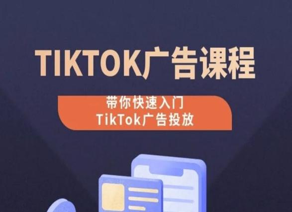 TikTok广告投放课程，从0-1实操课，带你快速入门TikTok广告投放-创薯资源