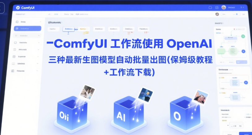 ComfyUI 工作流使用 OpenAI 三种最新生图模型自动批量出图(保姆级教程+工作流下载)-创薯资源