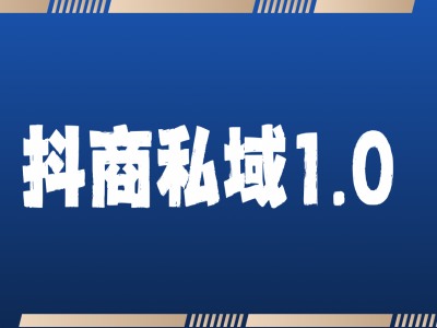 抖商服务私域1.0，抖音引流获客详细教学-创薯资源