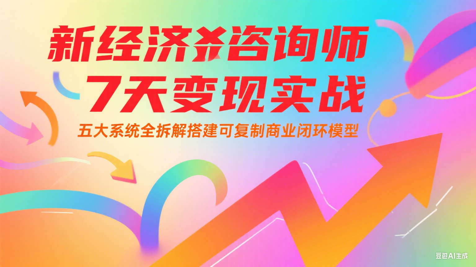 新经济咨询师 7 天变现实战：五大系统全拆解搭建可复制商业闭环模型-创薯资源