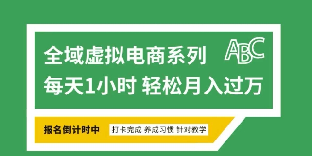 全域虚拟电商变现系列，通过平台出售虚拟电商产品从而获利-创薯资源