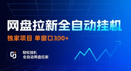 网盘拉新全自动挂G，独家项目，全自动运行完成拉新做任务，单窗口3张+【揭秘】-创薯资源