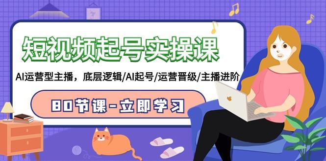 (9470期)短视频起号实操课，AI运营型主播，底层逻辑/AI起号/运营晋级/主播进阶/80节-创薯资源