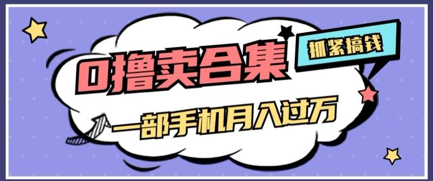 0撸项目月入过万，售卖全套ai工具合集，一单29.9元，一部手机即可【揭秘】-创薯资源