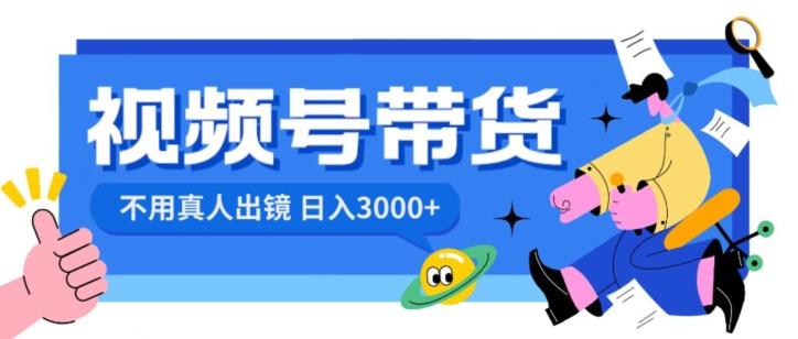 视频号带货，日入3000+，不用真人出镜-创薯资源