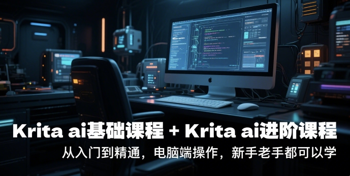 krita ai基础课程+Krita ai进阶课程，从入门到精通，电脑端操作，新手老手都可以学-创薯资源