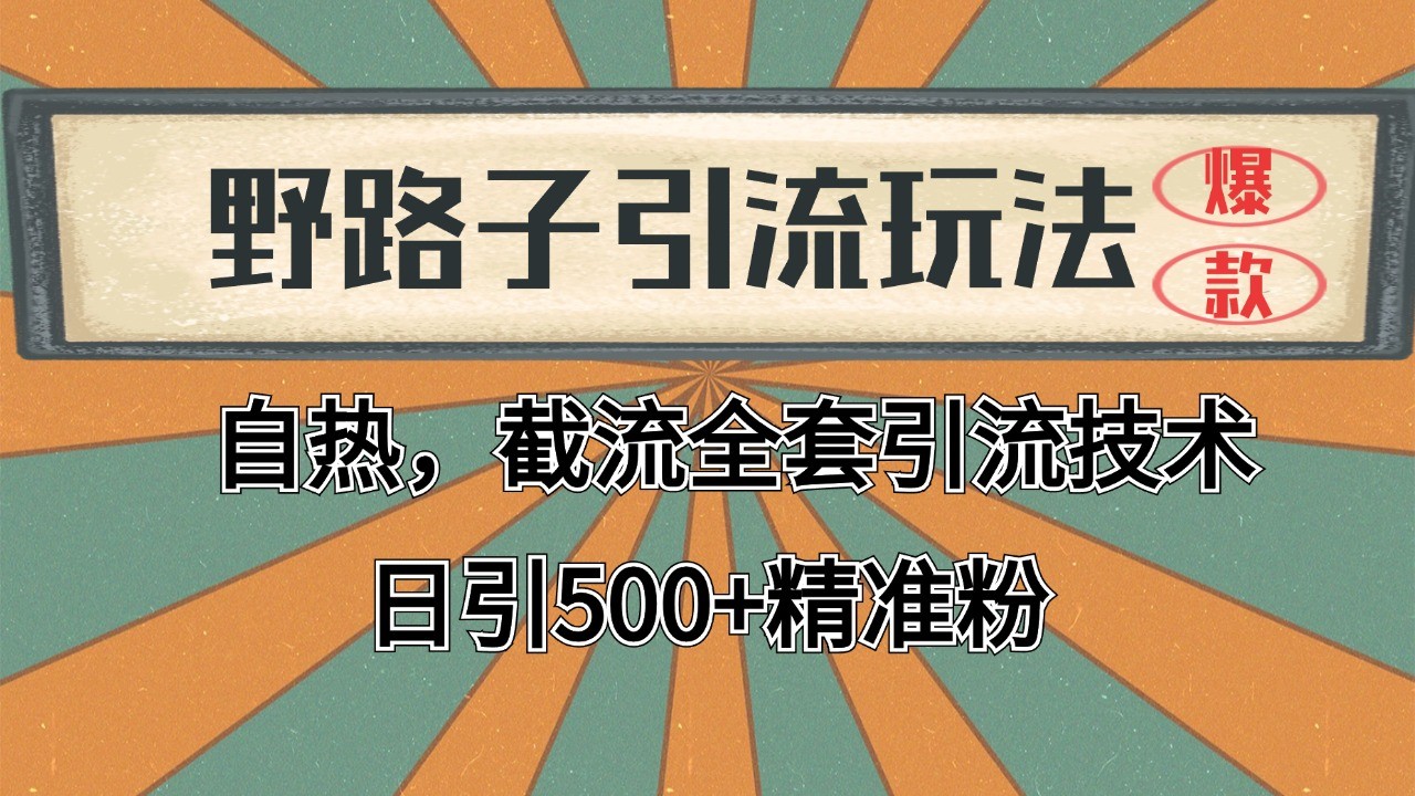 抖音小红书视频号全平台引流打法，全自动引流日引2000+精准客户-创薯资源