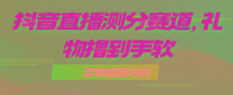 抖音直播测分赛道，多种变现方式，轻松日入1000+-创薯资源
