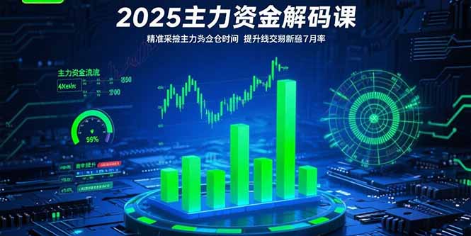 2025主力资金解码课：精准捕捉主力建仓时机，提升短线交易胜率(更新7月-创薯资源
